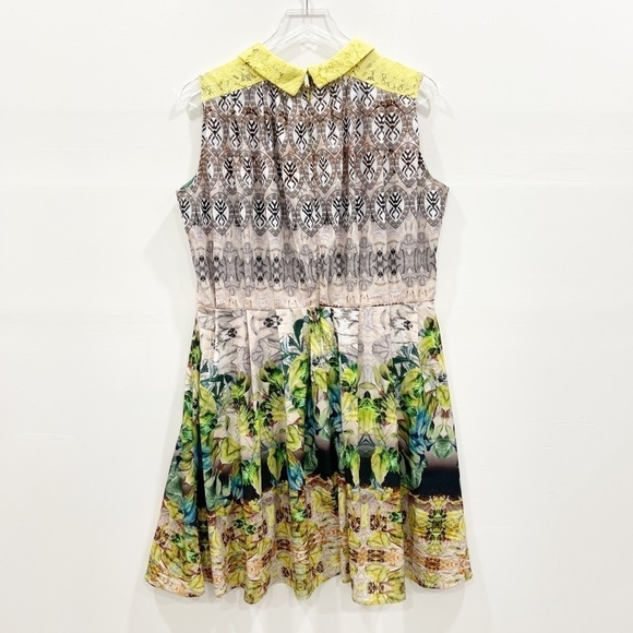 Amelia New York Aztec Print Pleated Dress Lace 14 - Picture 8 of 8